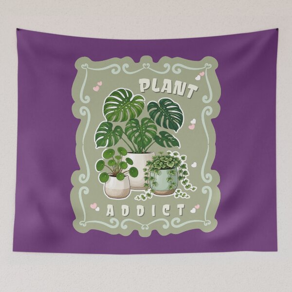 Item preview, Plant Addict Funny Houseplant Lover Botanical Sticker Design designed and sold by KaBaRen.