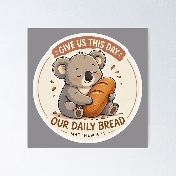Item preview, Matthew 6:11 Give Us This Day Our Daily Bread designed and sold by plushism.
