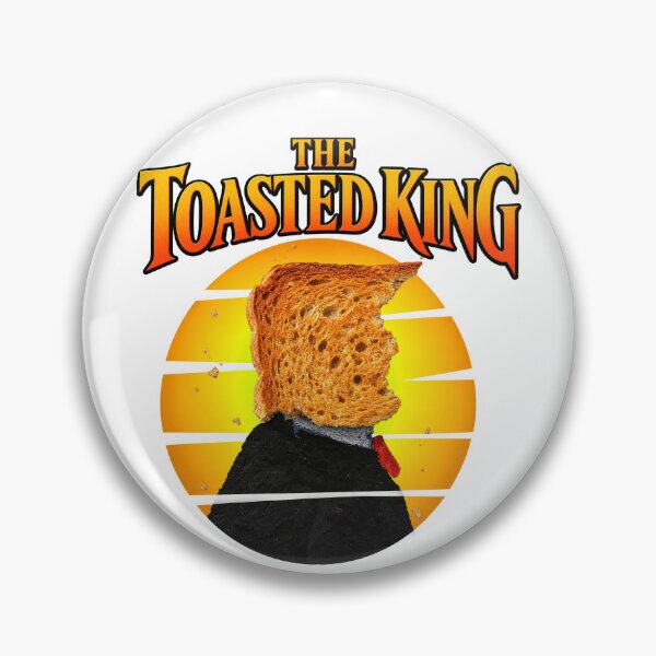 Item preview, The Toasted King Funny Political Parody Sticker designed and sold by Youngkev-arts.