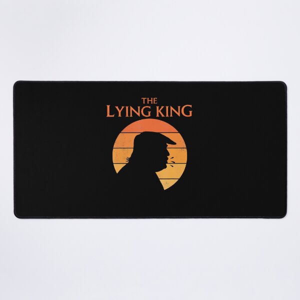 Item preview, The Lying King Political Satire Sarcastic Humor Retro Sunset designed and sold by RealestInternet.