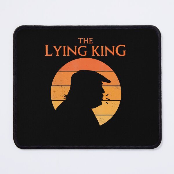 Item preview, The Lying King Political Satire Sarcastic Humor Retro Sunset designed and sold by RealestInternet.