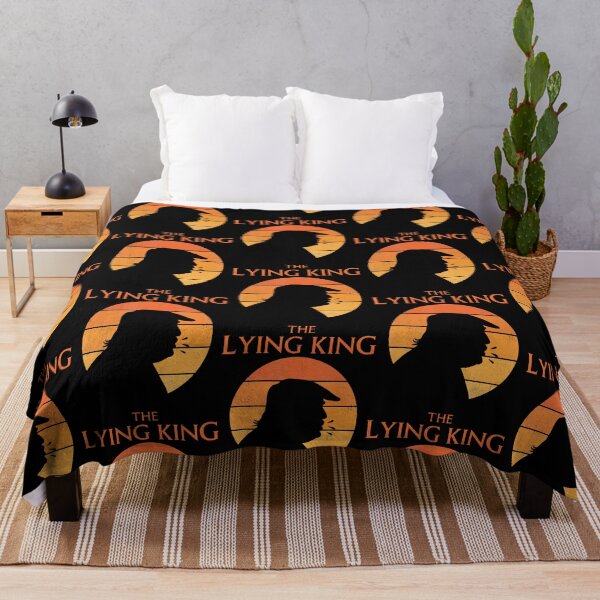 Item preview, The Lying King Political Satire Sarcastic Humor Retro Sunset designed and sold by RealestInternet.