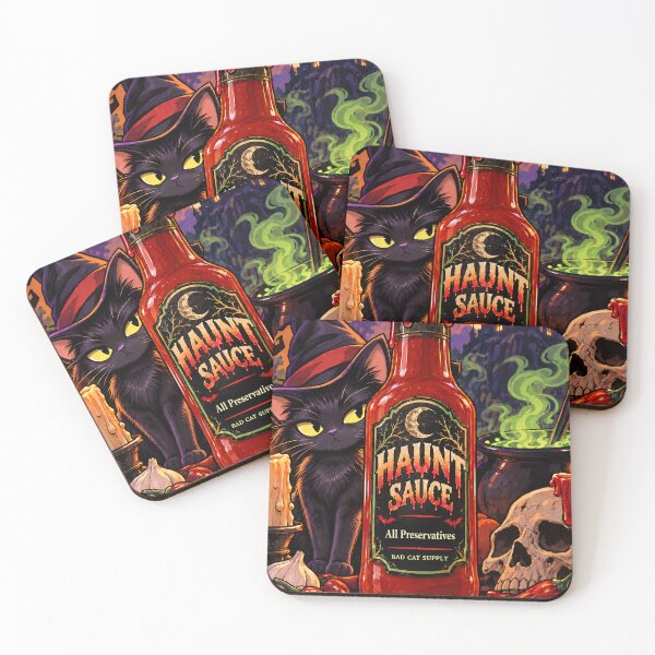 Item preview,  Haunt Sauce Black Cat Gothic Halloween Horror designed and sold by BadCatSupply.