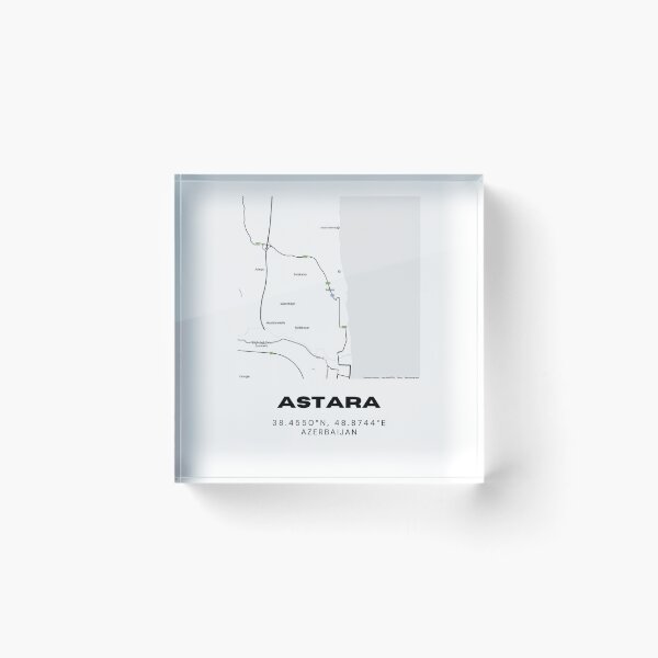 Item preview, Astara Azerbaijan Map | Minimalist Astara Location & Travel Design designed and sold by RM-Journey.