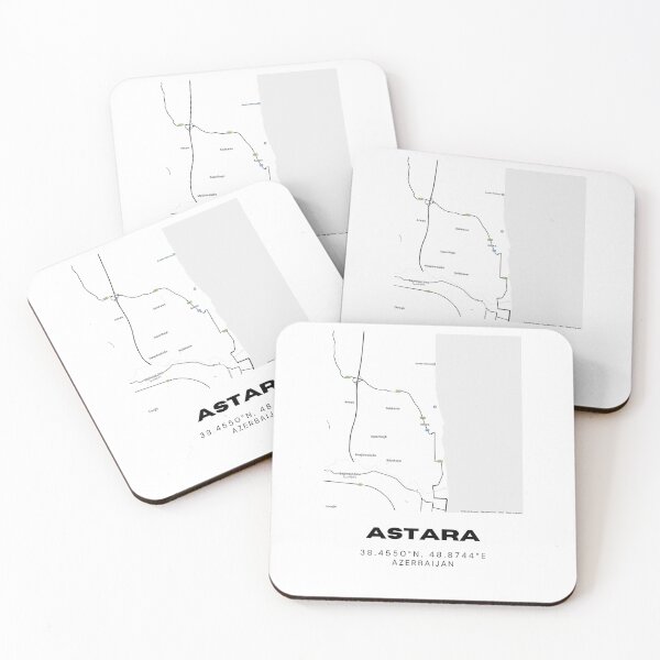 Item preview, Astara Azerbaijan Map | Minimalist Astara Location & Travel Design designed and sold by RM-Journey.