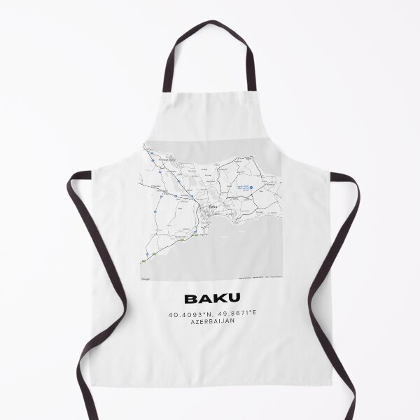 Item preview, Baku Azerbaijan Map | Minimalist Baku Location & Travel Design designed and sold by RM-Journey.