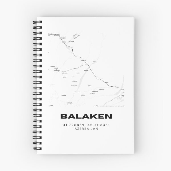 Item preview, Balaken Azerbaijan Map | Minimalist Balaken Location & Travel Design designed and sold by RM-Journey.