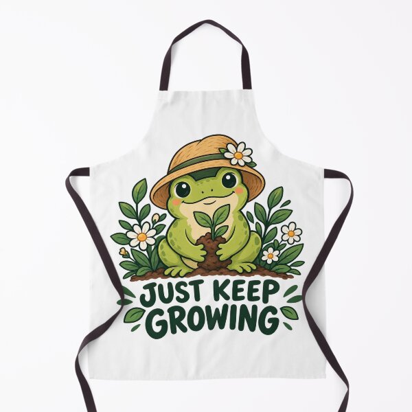 Item preview, Just Keep Growing Frog Gardening Cute Nature Plant Lover designed and sold by abd555ata666.
