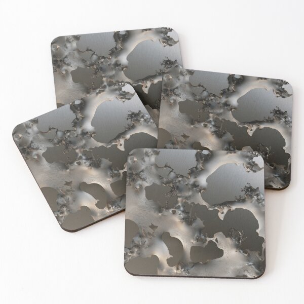 Item preview, Molten Silver – Abstract Metallic Texture designed and sold by AlfiB.