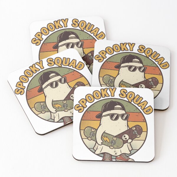 Item preview, Spooky Squad Halloween Skateboard Ghost designed and sold by JOSUQ.