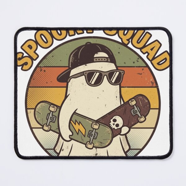 Item preview, Spooky Squad Halloween Skateboard Ghost designed and sold by JOSUQ.
