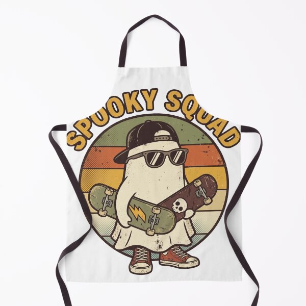 Item preview, Spooky Squad Halloween Skateboard Ghost designed and sold by JOSUQ.