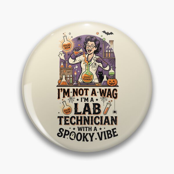Artikelvorschau, I'm not a wag, I'm a lab technician with a spooky vibe - Halloween for lab technicians entworfen und verkauft von ParadoxParadox.