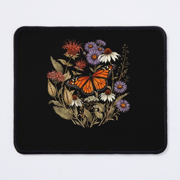 Item preview, Vintage Monarch Butterfly Floral Garden Cottagecore designed and sold by RealestInternet.