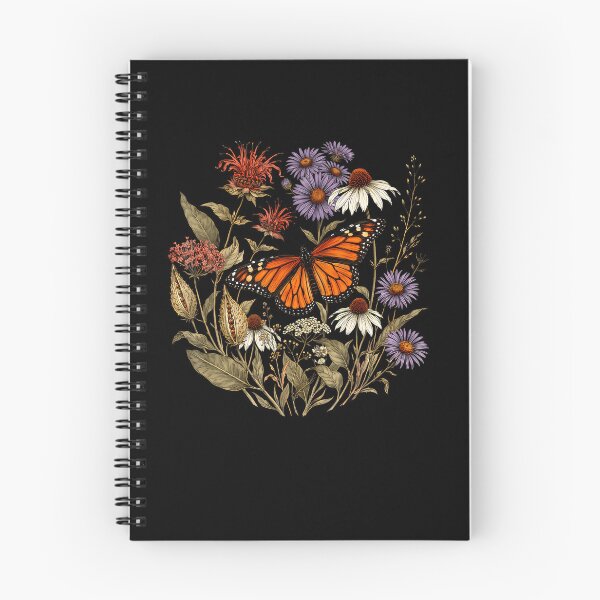 Item preview, Vintage Monarch Butterfly Floral Garden Cottagecore designed and sold by RealestInternet.