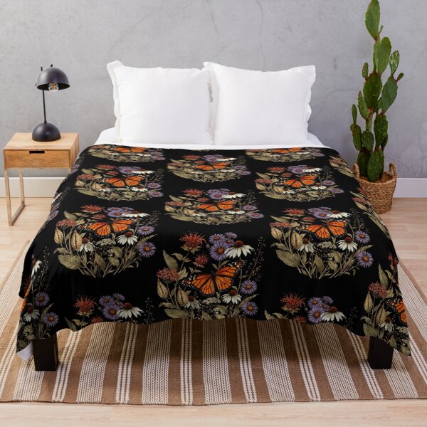 Item preview, Vintage Monarch Butterfly Floral Garden Cottagecore designed and sold by RealestInternet.