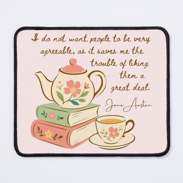 Item preview, Disagreeable people - Jane Austen quote designed and sold by Mister Mipsy.
