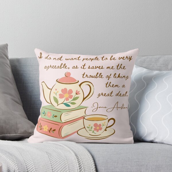 Item preview, Disagreeable people - Jane Austen quote designed and sold by Mister Mipsy.