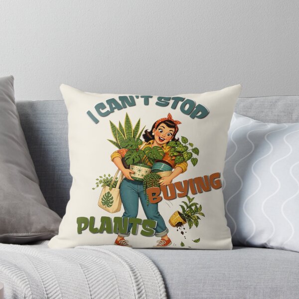 Item preview, I Can't Stop Buying Plants Funny Houseplant Sticker designed and sold by KaBaRen.