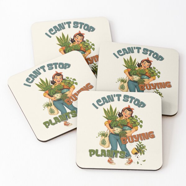 Item preview, I Can't Stop Buying Plants Funny Houseplant Sticker designed and sold by KaBaRen.