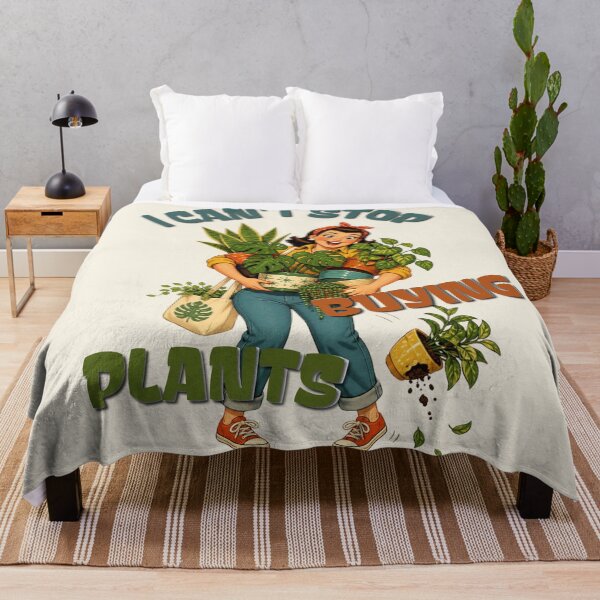 Item preview, I Can't Stop Buying Plants Funny Houseplant Sticker designed and sold by KaBaRen.
