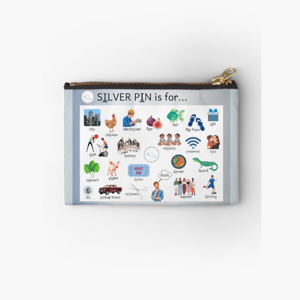Item preview, SILVER PIN is for...  Picture Dictionary designed and sold by ColorVowel.