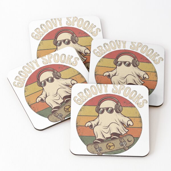 Item preview, Groovy Spooks Halloween Skateboard Ghost designed and sold by JOSUQ.