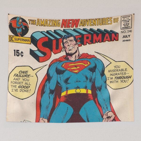 Item preview, DC Comics Superman Vintage Comic Original Custom Poster Art Tee designed and sold by Cool Robot Bro..
