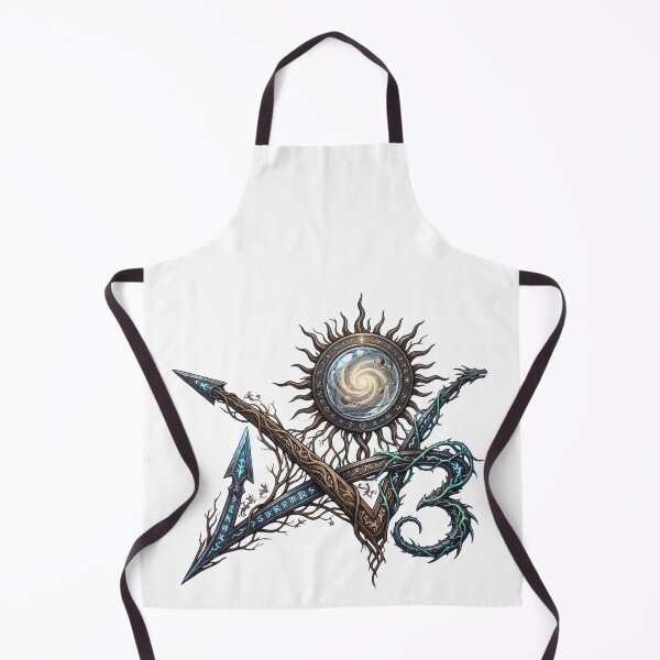Item preview, AO3 Fanfiction Dark Fantasy Dragon Runes Sun designed and sold by Luz Oroño.