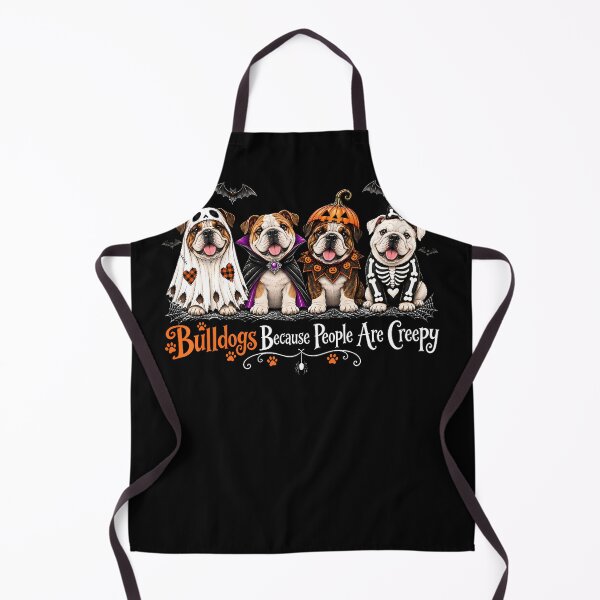 Item preview, Bulldogs Because People Are Creepy Funny Halloween Dog designed and sold by Tomtomatos.