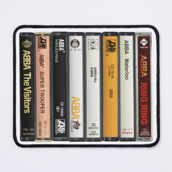Item preview, ABBA - Collected Albums, Vintage Cassette Print designed and sold by Mr Mustard Prints.