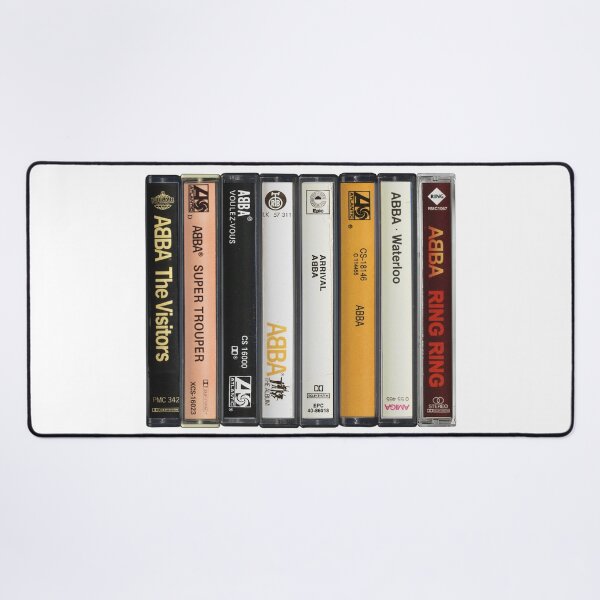 Item preview, ABBA - Collected Albums, Vintage Cassette Print designed and sold by Mr Mustard Prints.