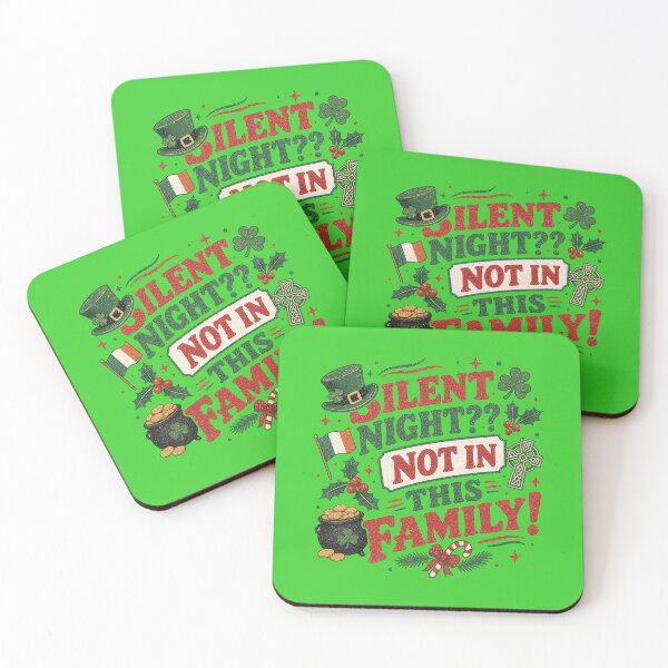Item preview, Silent Night Not in This Irish Family designed and sold by SpEnMa-Holidays.