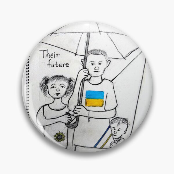 Item preview, Stand With Ukraine: Their Future designed and sold by SamuraiSixCoin.