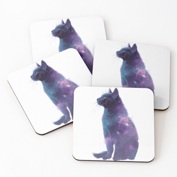 Item preview, Cosmic Galaxy Cat Nebula Space Art  designed and sold by LC&LCPlatform.