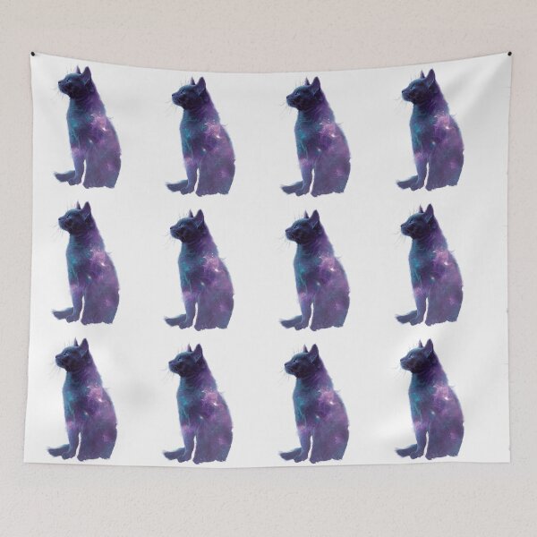 Item preview, Cosmic Galaxy Cat Nebula Space Art  designed and sold by LC&LCPlatform.