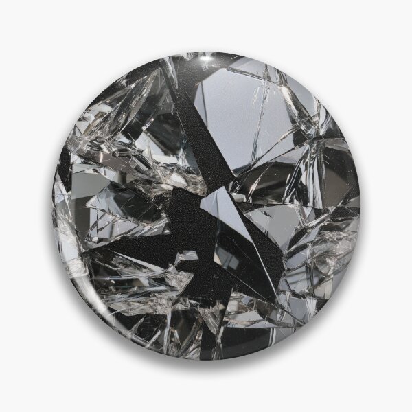 Item preview, Shattered Chrome – Abstract Broken Glass designed and sold by AlfiB.