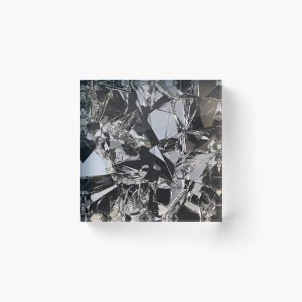 Item preview, Shattered Chrome – Abstract Broken Glass designed and sold by AlfiB.