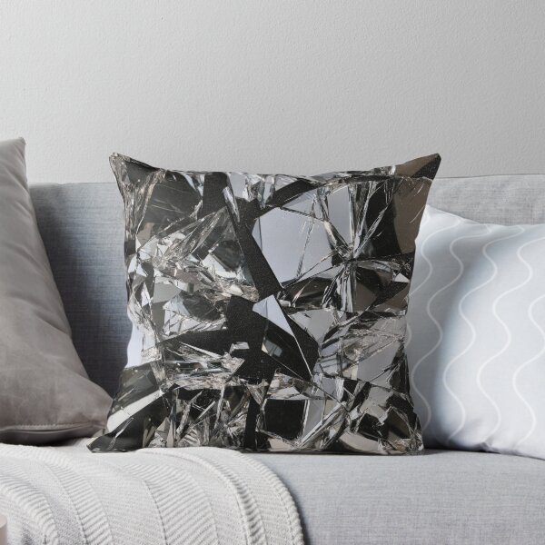 Item preview, Shattered Chrome – Abstract Broken Glass designed and sold by AlfiB.