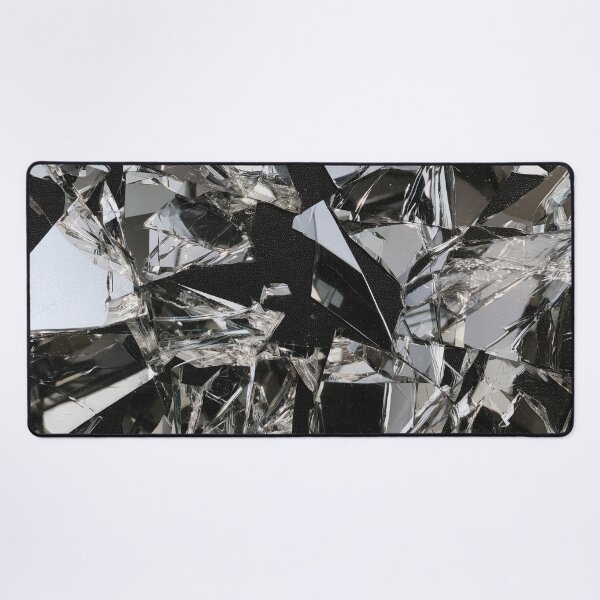 Item preview, Shattered Chrome – Abstract Broken Glass designed and sold by AlfiB.