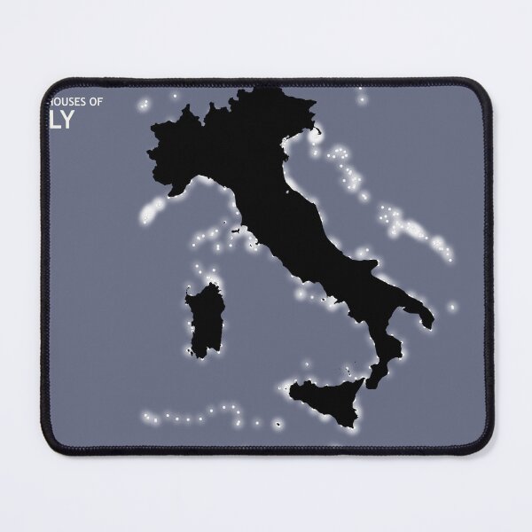 Item preview, Italy’s Lighthouse Map designed and sold by design2xstudio.