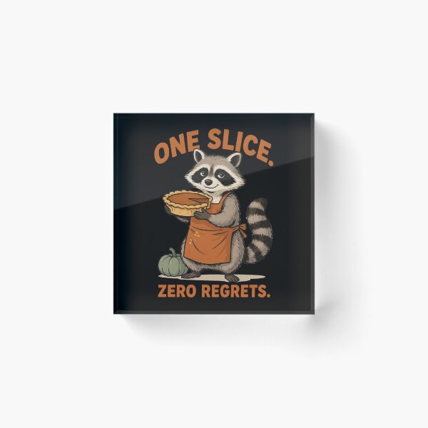 Item preview, Raccoon Baker with Pumpkin Pie - Cozy Autumn Kitchen Art designed and sold by Savage-Apron.