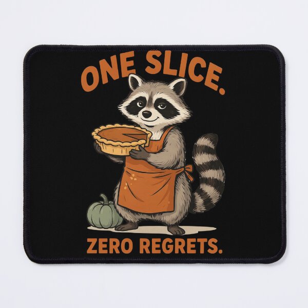 Item preview, Raccoon Baker with Pumpkin Pie - Cozy Autumn Kitchen Art designed and sold by Savage-Apron.