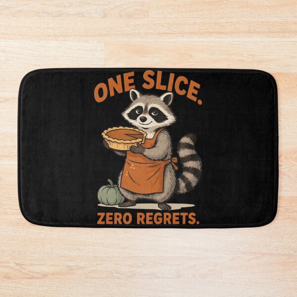 Item preview, Raccoon Baker with Pumpkin Pie - Cozy Autumn Kitchen Art designed and sold by Savage-Apron.