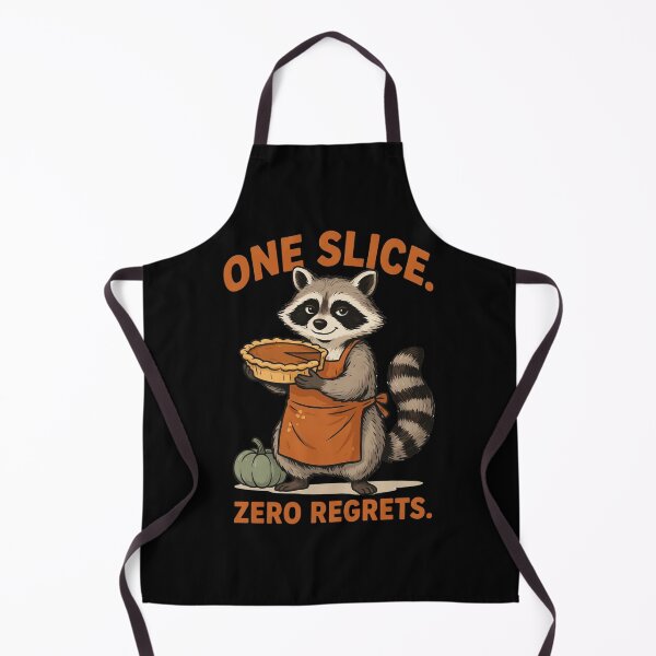 Item preview, Raccoon Baker with Pumpkin Pie - Cozy Autumn Kitchen Art designed and sold by Savage-Apron.