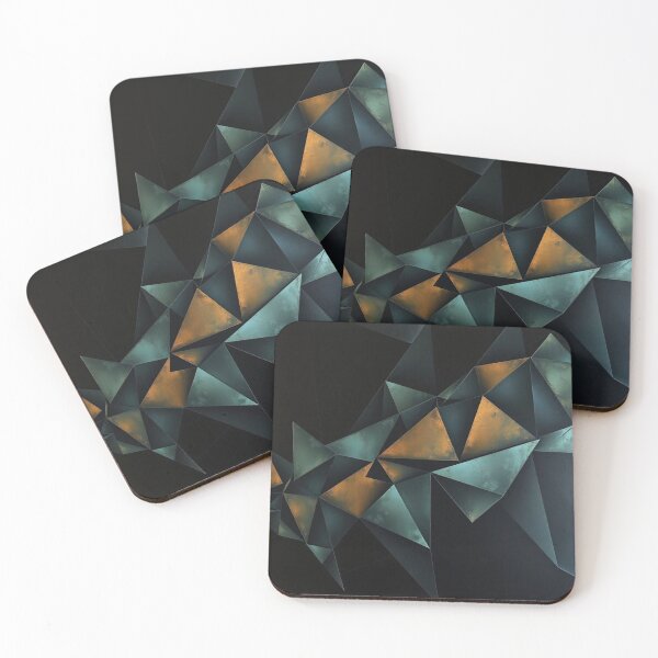 Item preview, Verdigris Triangles designed and sold by These Immaterial Things.