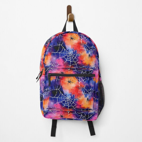 Item preview, Halloween Vibrantly Colorful Spider Webs With Spiders Art  designed and sold by DEC02.