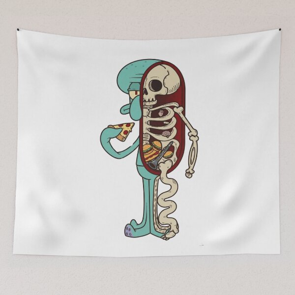 Item preview, Squidward skull designed and sold by LadyCartoon.