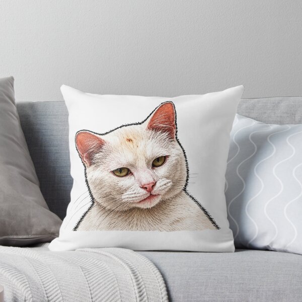 Item preview,  Funny White cat meme | White street cat designed and sold by TeeARTHY.