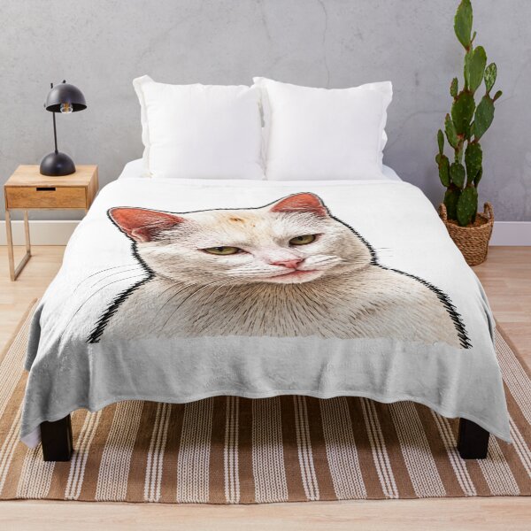 Item preview,  Funny White cat meme | White street cat designed and sold by TeeARTHY.
